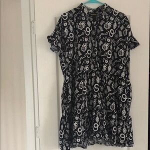 Nooworks Black and White Mini Dress